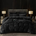 PHF Truly Velvet Duvet Cover Set Twin Size - Ultra Soft Cozy Flannel