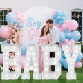 4FT Baby Marquee Letters BABY - Colorful Light Up Party Backdrop