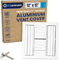 12x12 Inch Aluminum 4-Way Air Flow Vent Cover for HVAC Needs