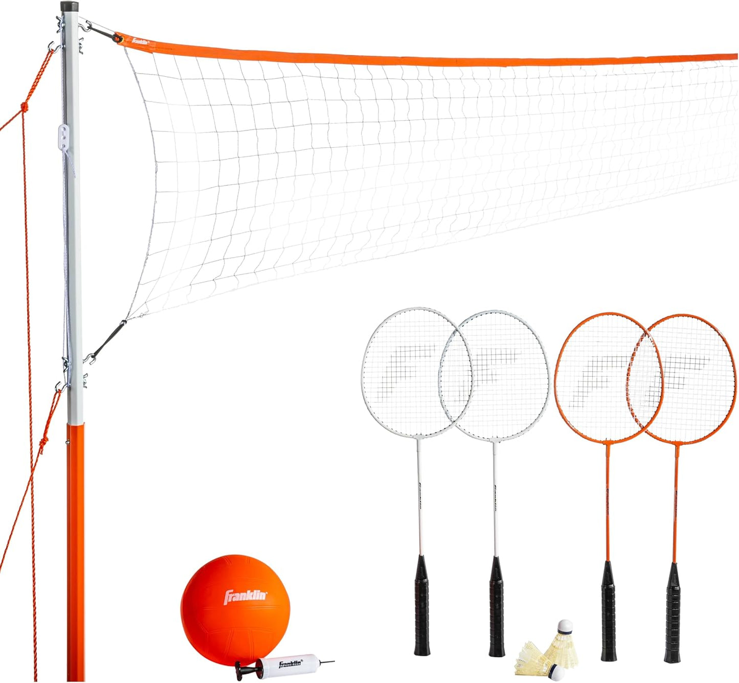 Volleyball and Badminton Combo Set for Outdoor Fun