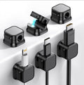 6 Pack Magnetic Cord Holder Adhesive Wire Organizer - Desk Tidy