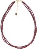 Gempires Multi Layered Beaded Necklace 18in Choker - Lightweight Style