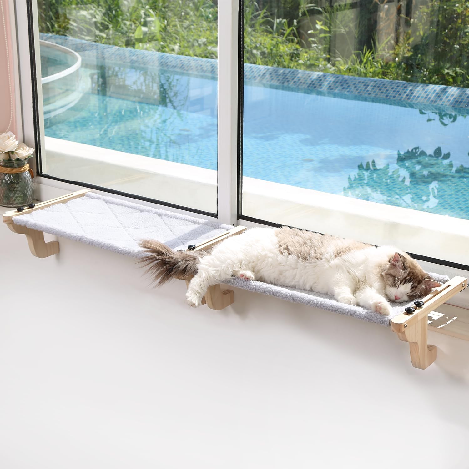 Zakkart 2PC Easy Seat Cat Perch for Window Sill - Perfect for Cats