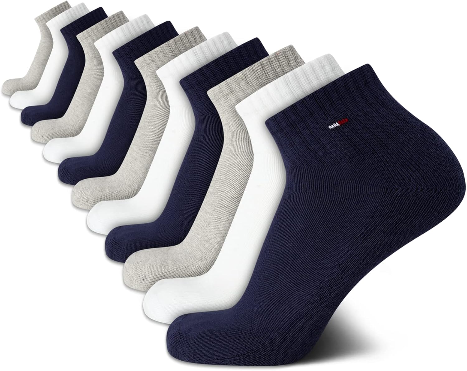 Tommy Hilfiger Men's Cushion Quarter Cut Ankle Socks - 12 Pack