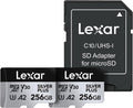 Lexar 256GB Professional Silver Plus Micro SD Card (2-Pack) - Fast 4K