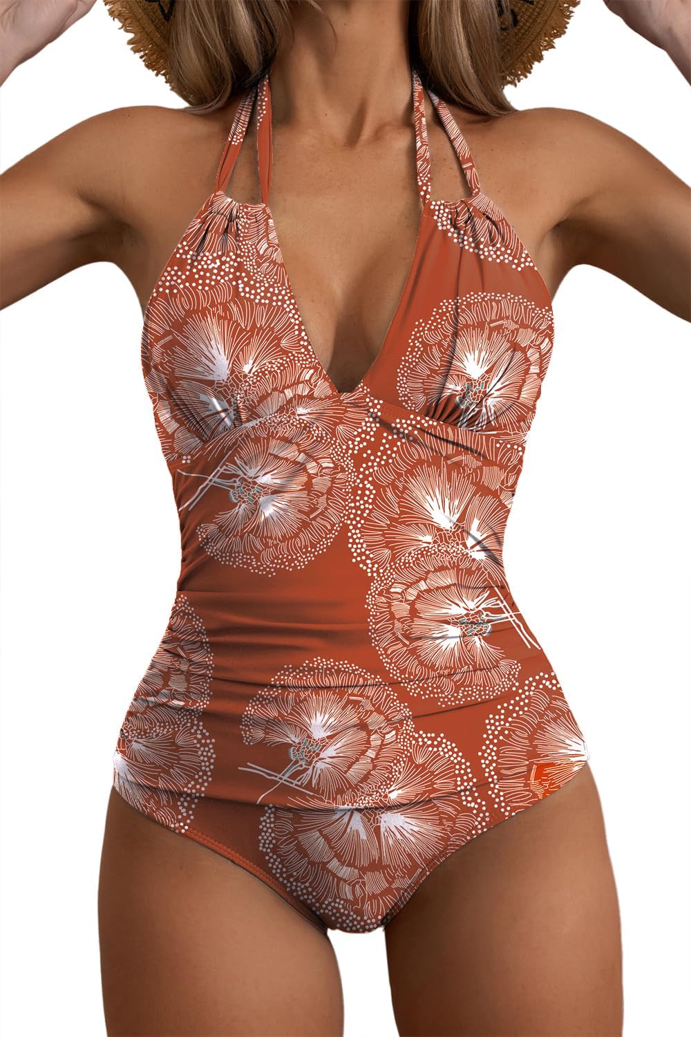B2prity Women's Slimming One Piece Swimsuits for Curvy Women