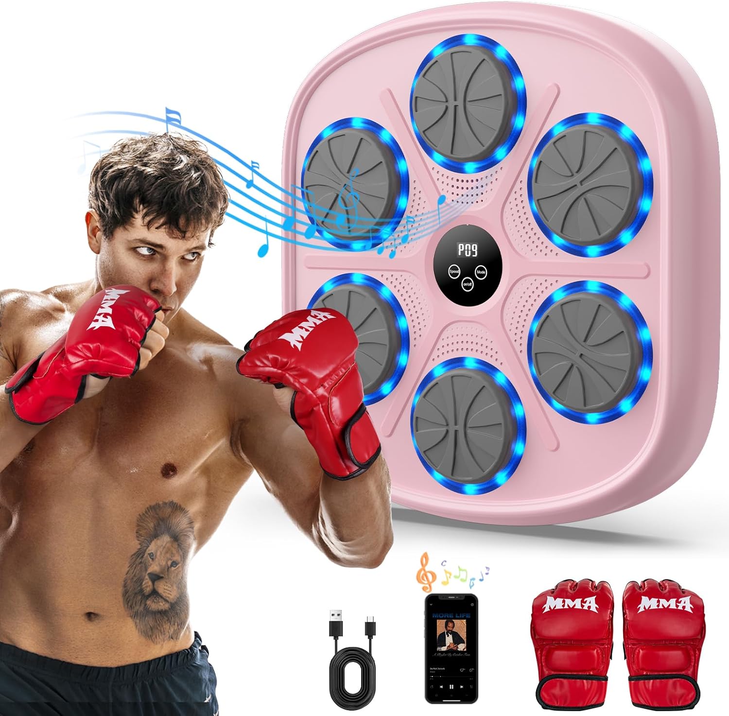2025 Bluetooth Music Boxing Machine for Home Fitness