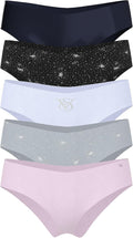 No Show Cheeky Underwear for Women, Multi Pack - Minimal Coverage