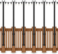 5 Ft String Light Poles 6 Pack - Adjustable Outdoor Hanging Poles