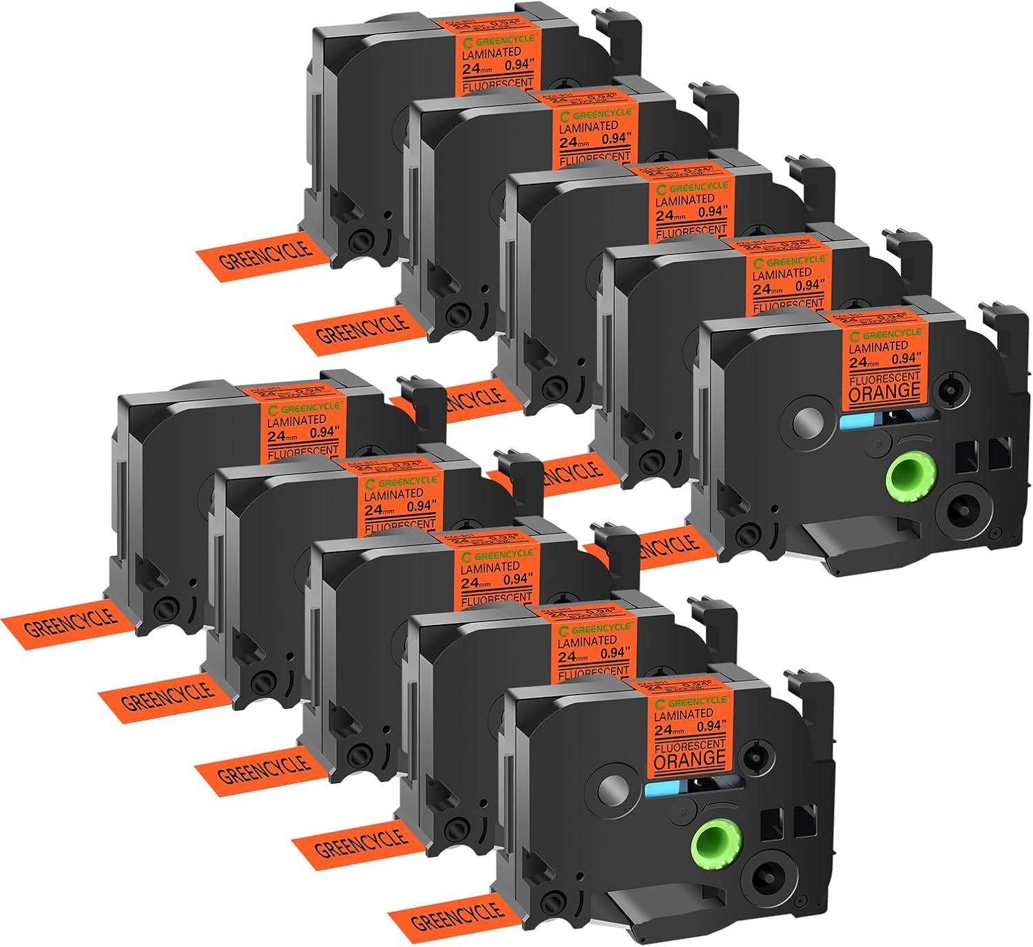 GREENCYCLE Compatible TZe-B51 Label Tape for Ptouch Printers