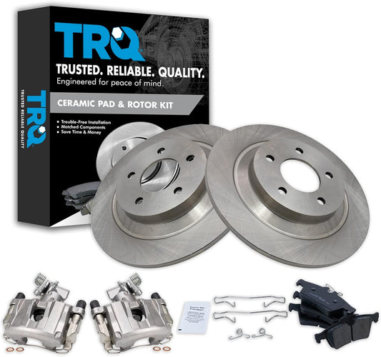 TRQ Rear Brake Pad & Rotor Kit for 2007-2008 Mazda 5