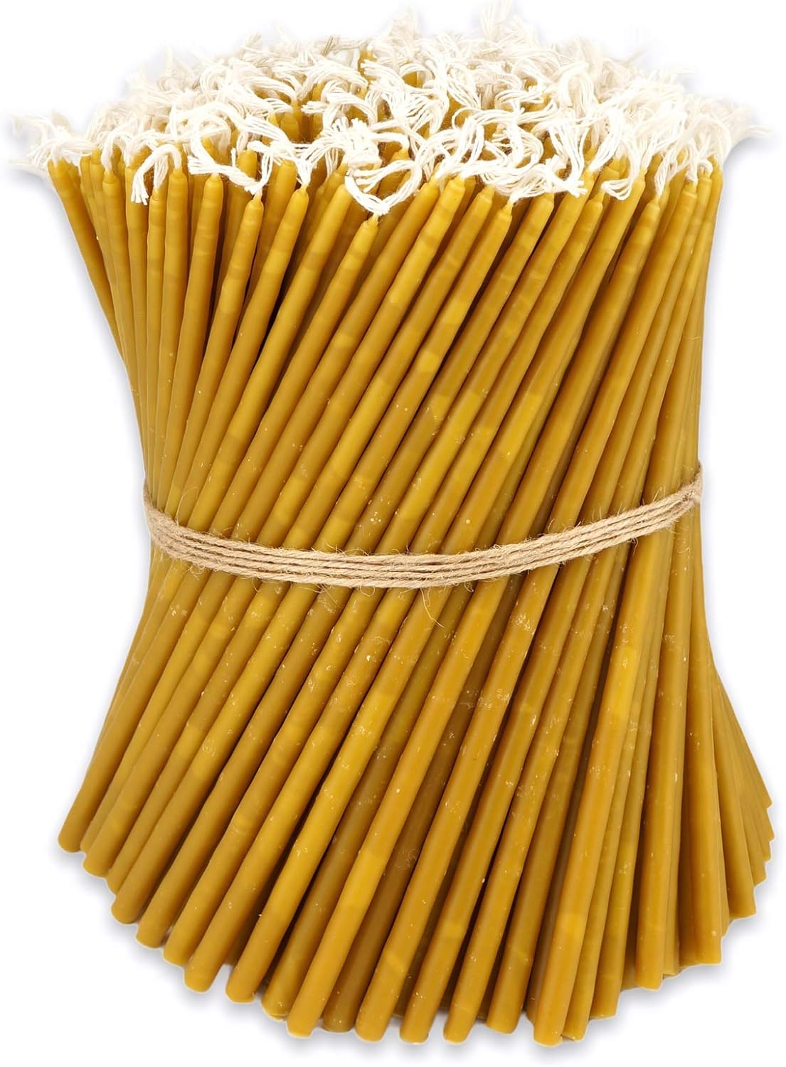 100 Pure Beeswax Church Candles for Prayer and Home Altar