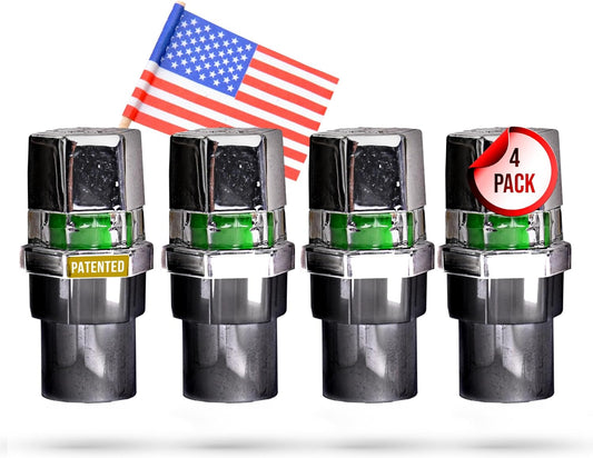 Tire Pressure Monitoring Valve Caps Sensor Gauge for Cars and Bikes