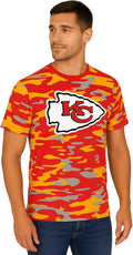 Zubaz NFL Teams Men's Vibrant Team Colors Graphic T-Shirt (Style J36Q)