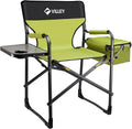 VILLEY Heavy Duty Directors Chair with Cooler Bag for Camping
