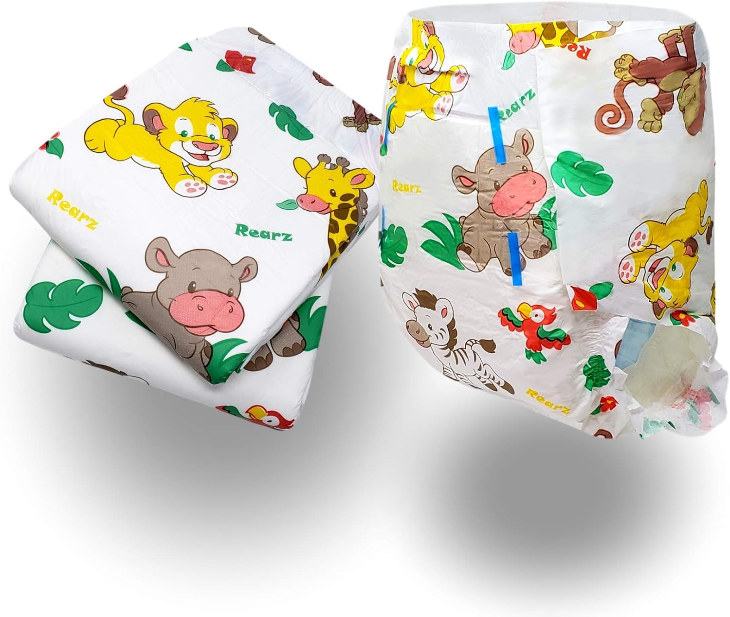 Ultimate Absorbency: Rearz MEGA Safari Diaper - 11,000ml (2 Pack)
