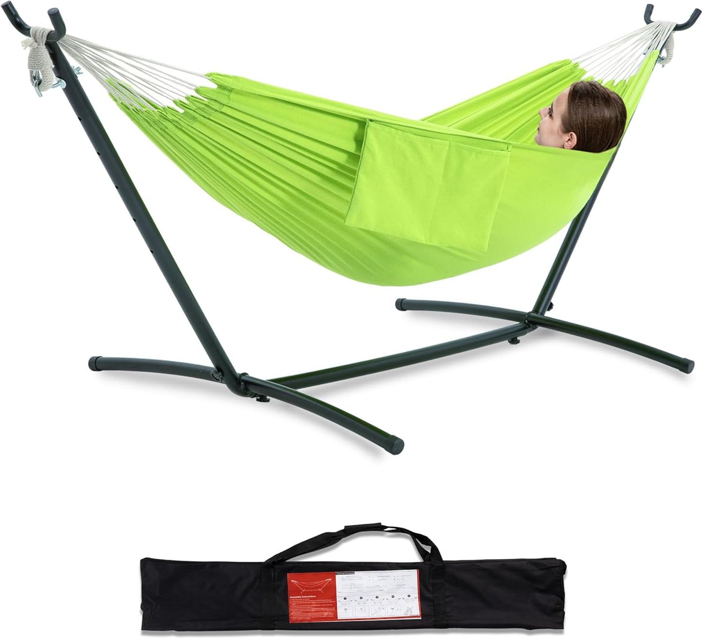 PNAEUT Double Hammocks with Stand for Ultimate Comfort Outdoors