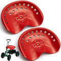 Metal Tractor Seat Replacement Pair (Red) - Sturdy, Affordable Comfort