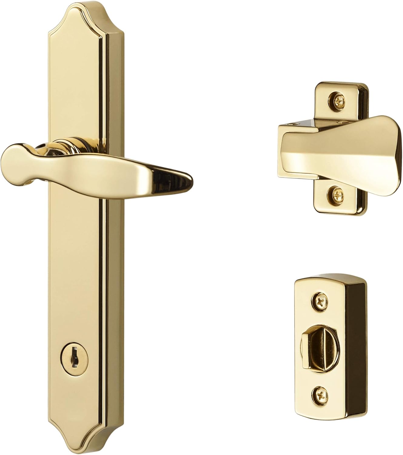 Ideal Security 1216 Storm Door Handle with Lock and Key for 1 1 2 in