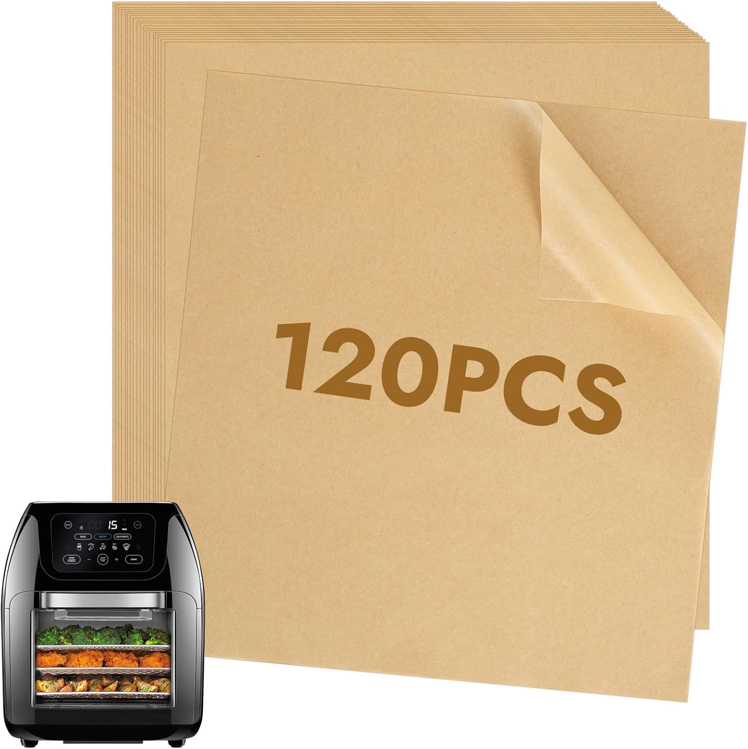 120PCS Air Fryer Liners for Perfect Cooking!