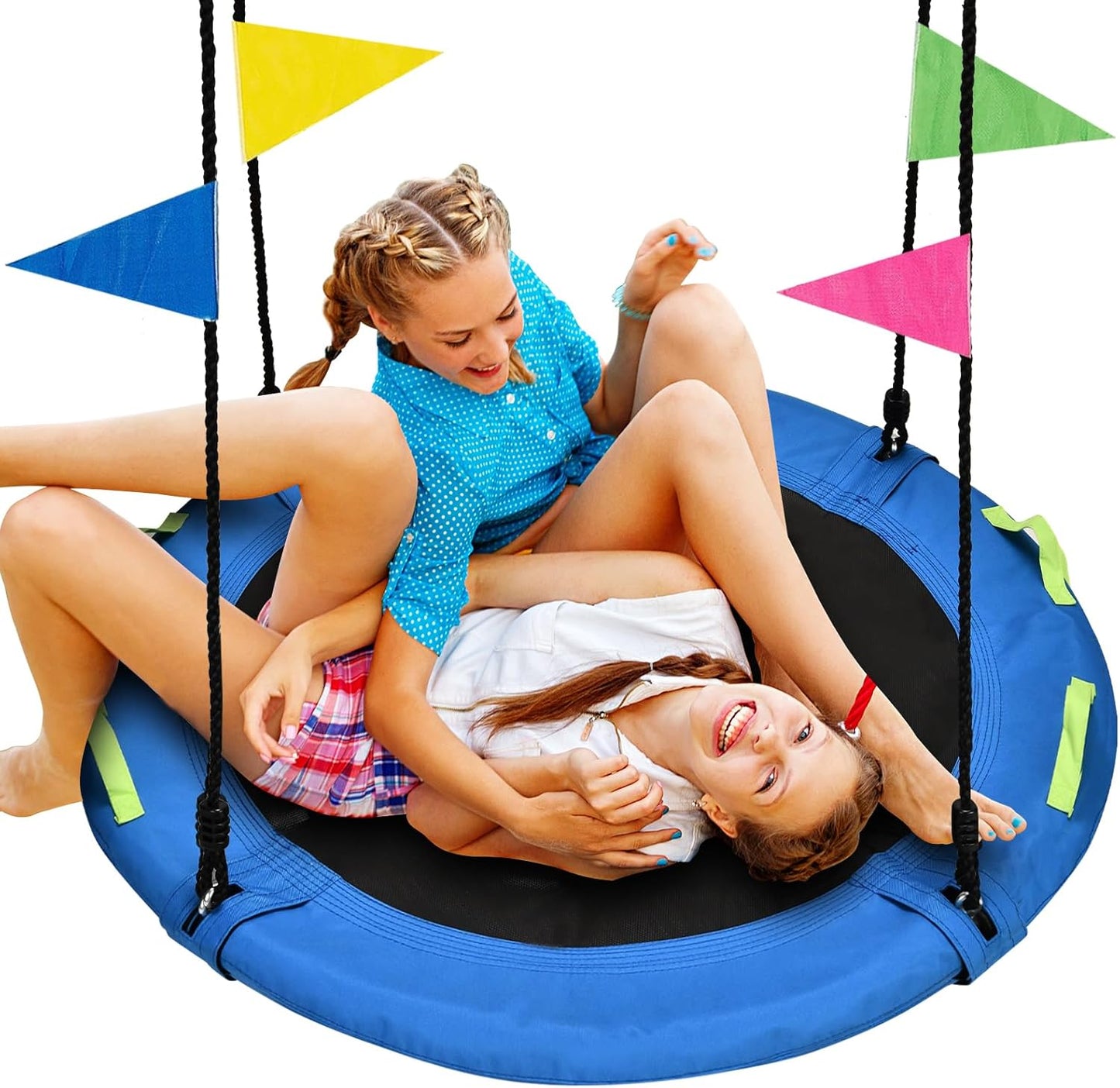 48 Inch Tree Swing for Family Fun - Large Saucer Swing