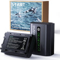 llano 2600mAh Aurora NP-FZ100 Battery 2-Pack - Longer Shoot Time