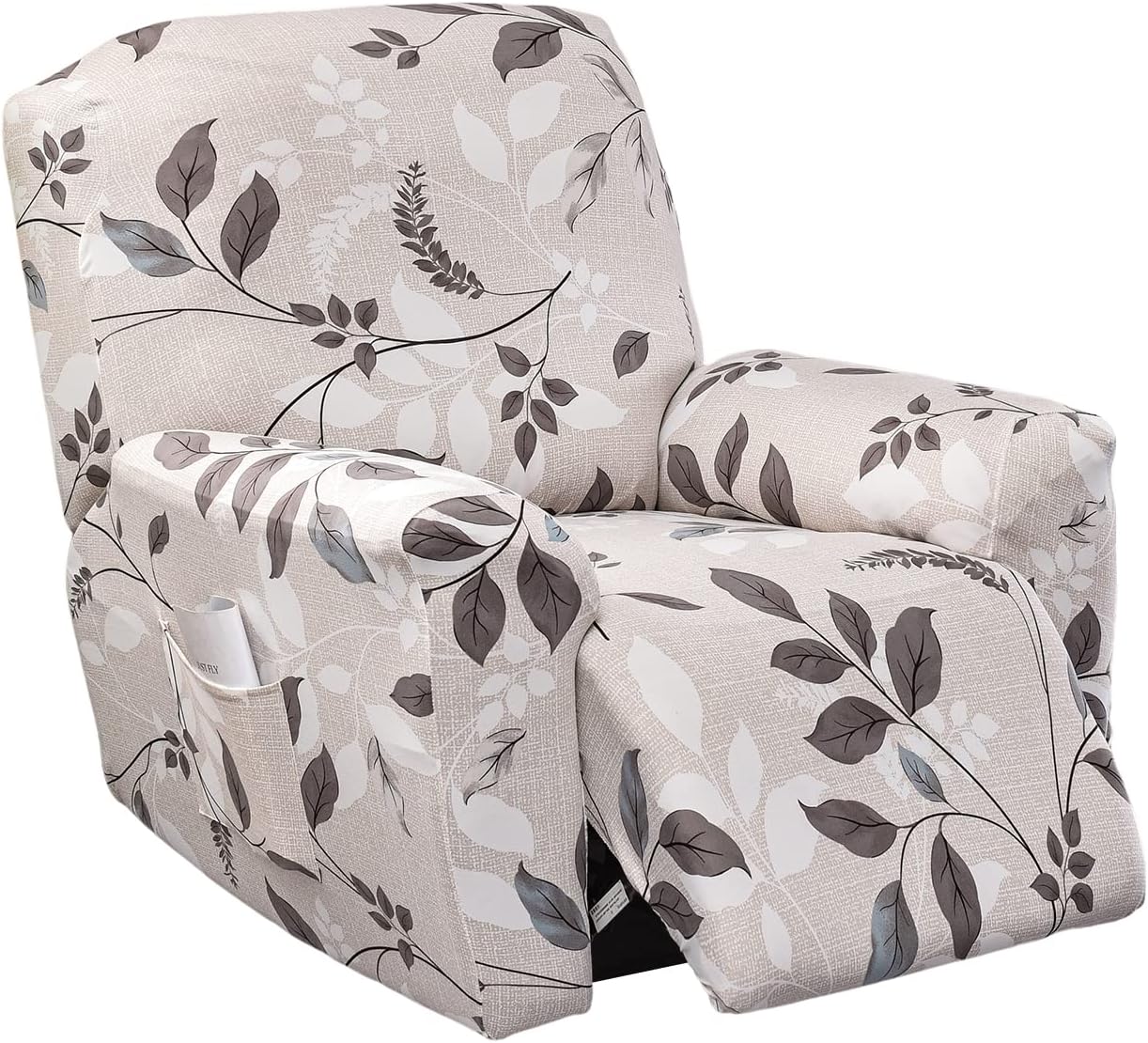 CRFATOP Floral Printed Recliner Cover for Single Recliners