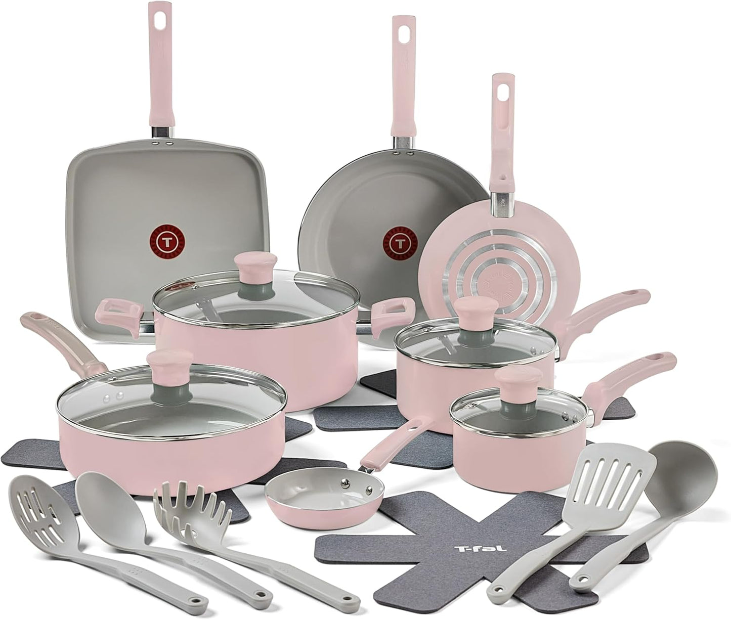 T-Fal Refresh Ceramic Pots and Pans Set for Healthy Cooking