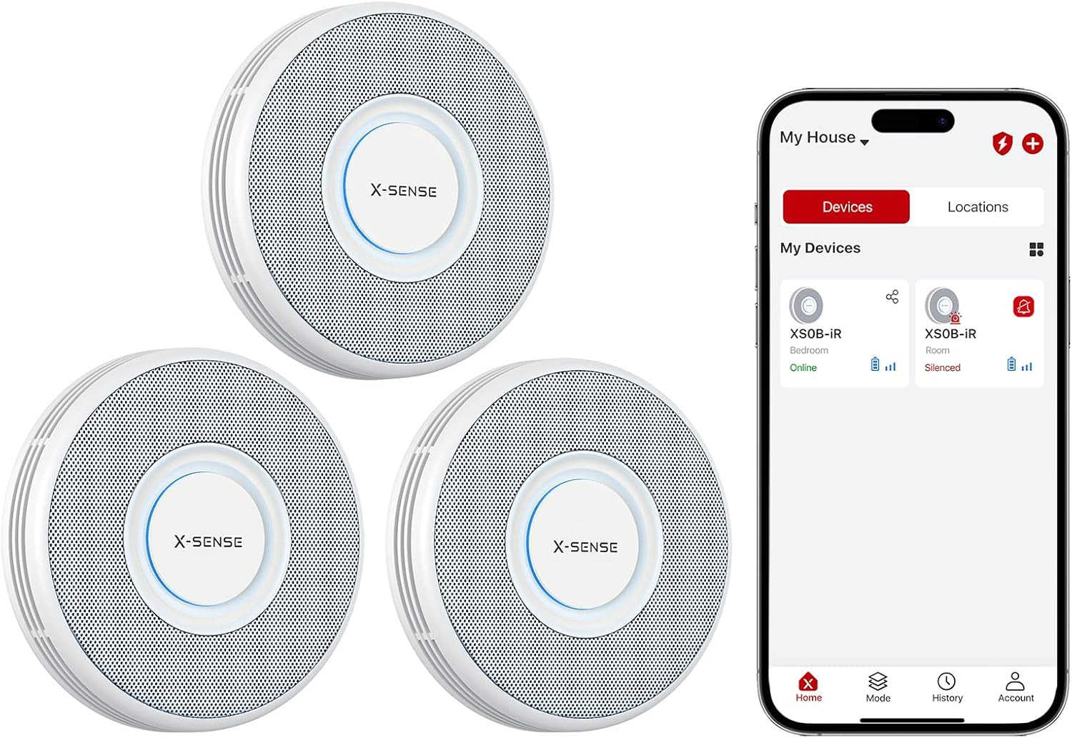 X-Sense Smart Wi-Fi Smoke Detector with Voice Alerts and More