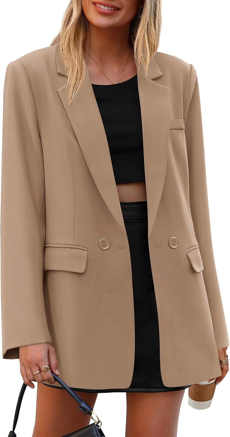 PRETTYGARDEN Fall Blazers for Women Business Casual Style