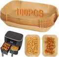 Air Fryer Liners for Ninja Dual Air Fryer - 100PCS Disposable