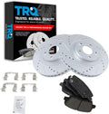 Front Performance Brake Pad & Rotor Kit for 2013-2016 Santa Fe Sport
