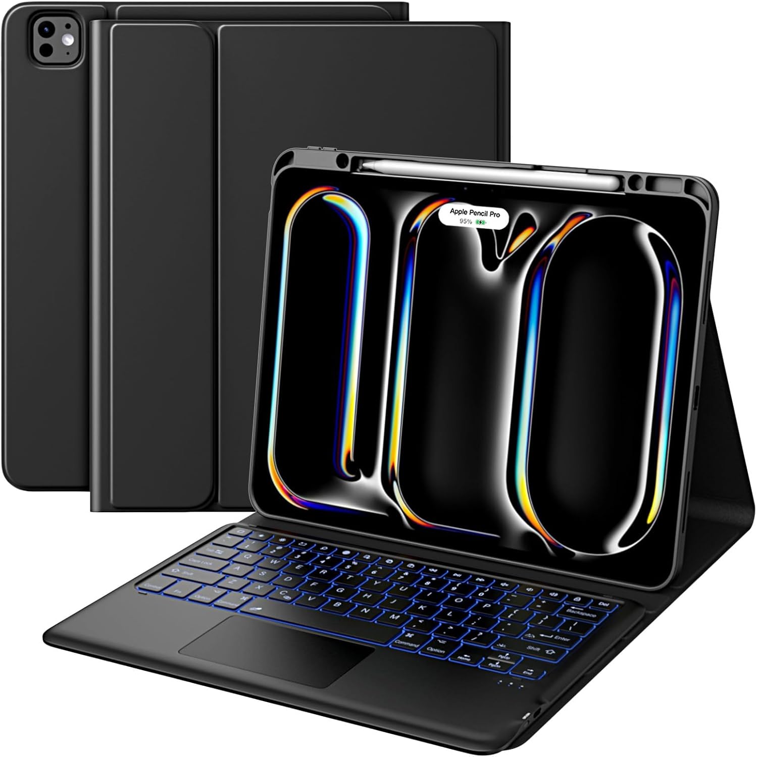 MoKo iPad Pro 13 Inch Case with Detachable Keyboard and Trackpad