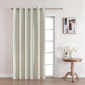Blackout Room Divider Curtains 70W x 108L in Light Beige - Full