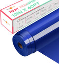 Heat Transfer Vinyl Blue Iron On Vinyl 12 x 60ft - Easy to Cut & Weed