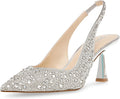 Betsey Johnson Rhinestone Pointed Toe Pumps - Sparkle with Low Kitten