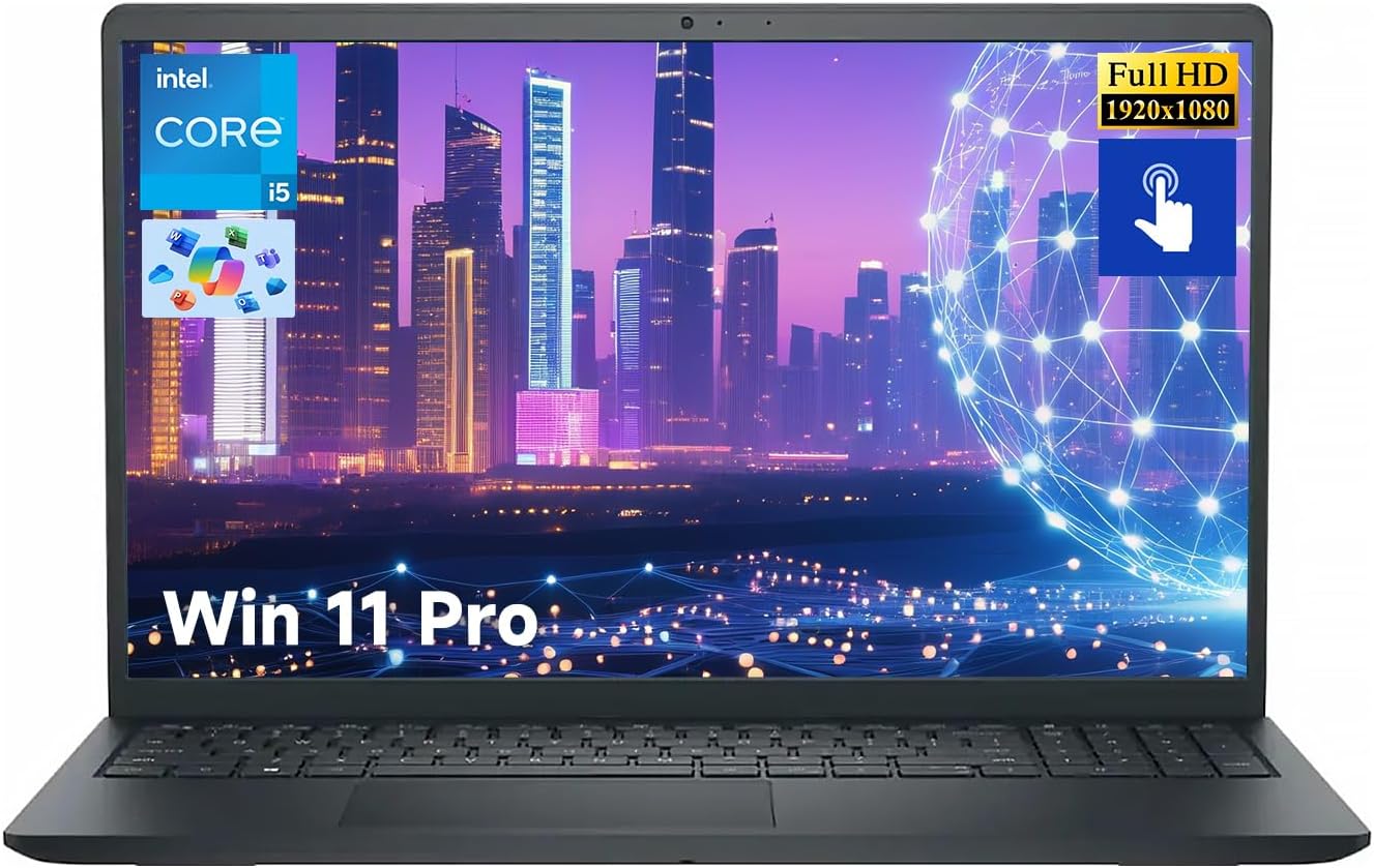 Dell 15.6 Touch Screen Laptop for Home and Business Use