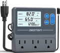 Reptile Temperature and Humidity Controller - 3-In-1 Timer Thermostat