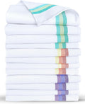 Premium Kitchen Towels 28x20 - 12 Pack Cotton Dish Cloths