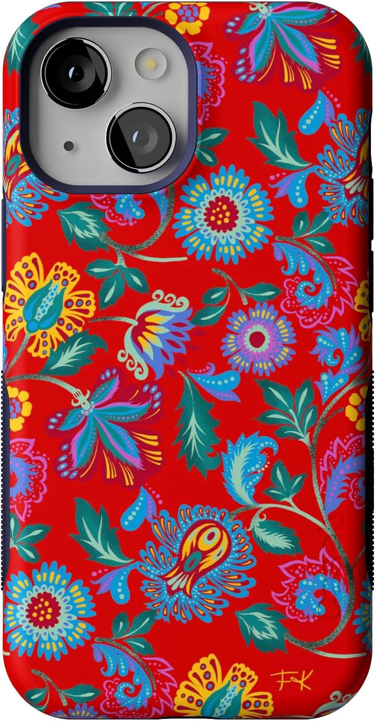 Casely iPhone 13 Mini Case with Frida Kahlo Floral Design