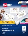 Avery Clean Edge Printable Business Cards 2 in x 3.5 in - Clean