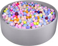 Ball Pit for Balls 47.2 in x 13.7 in Round Foam Ball Pit - Soft Indoor
