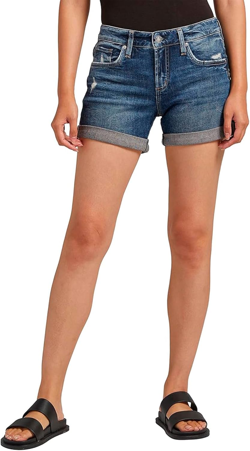 Boyfriend Mid Rise Shorts for Women - Stylish and Versatile