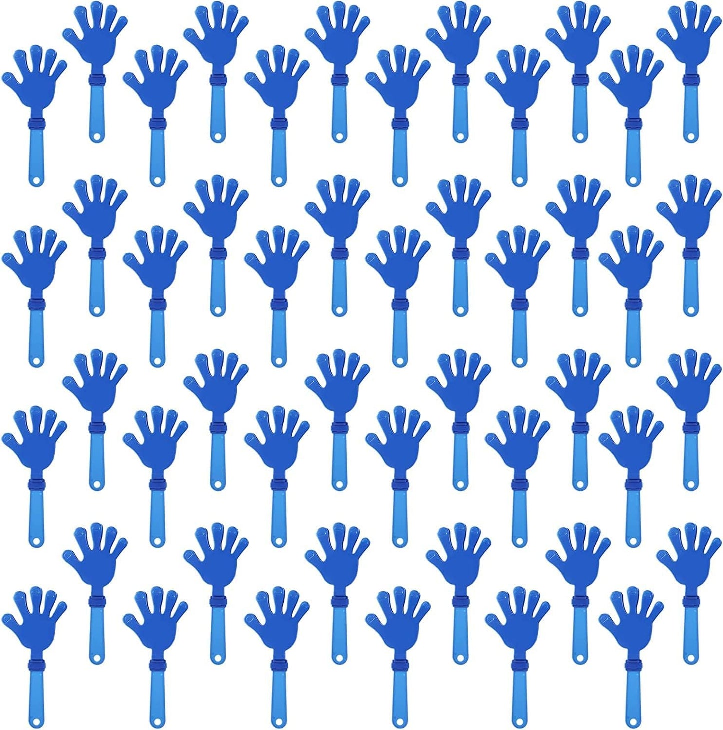 100 Pcs Royal Blue Hand Clappers for Parties and Sports Events