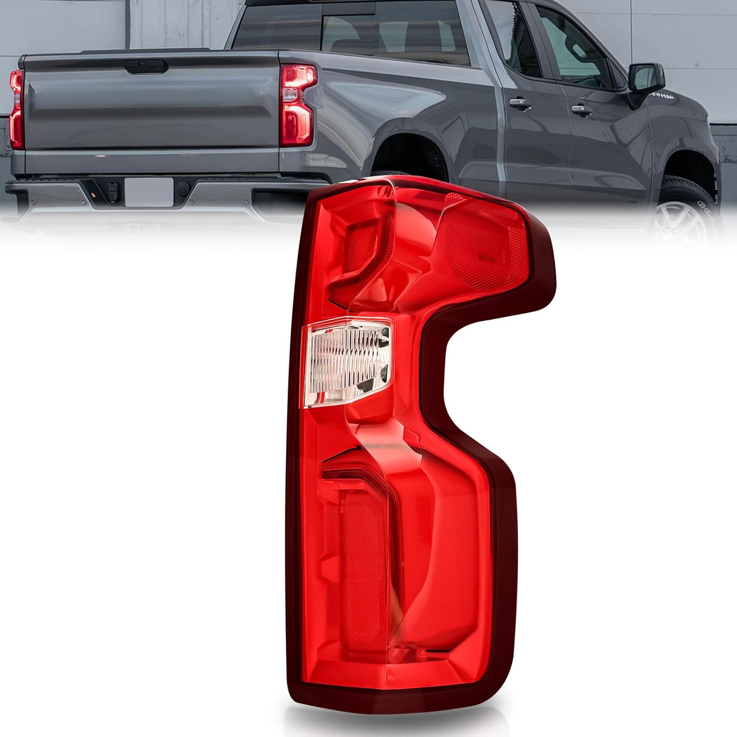 JFN LED Tail Lights Assembly for 2019-2023 Chevy Silverado 1500