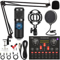 Podcast Equipment Bundle with Cardioid BM800 Mic and V8 Pro Mixer