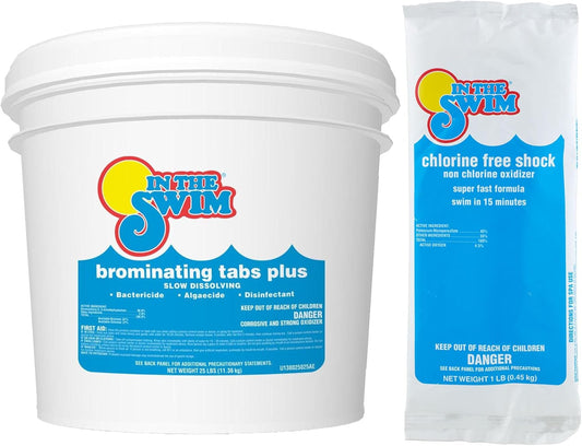 Bromine Plus and Chlorine-Free Shock Bundle for Pool Care