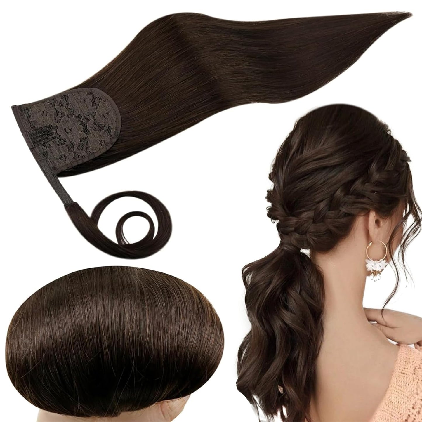 RUNATURE Dark Brown Ponytail Extension for Effortless Style