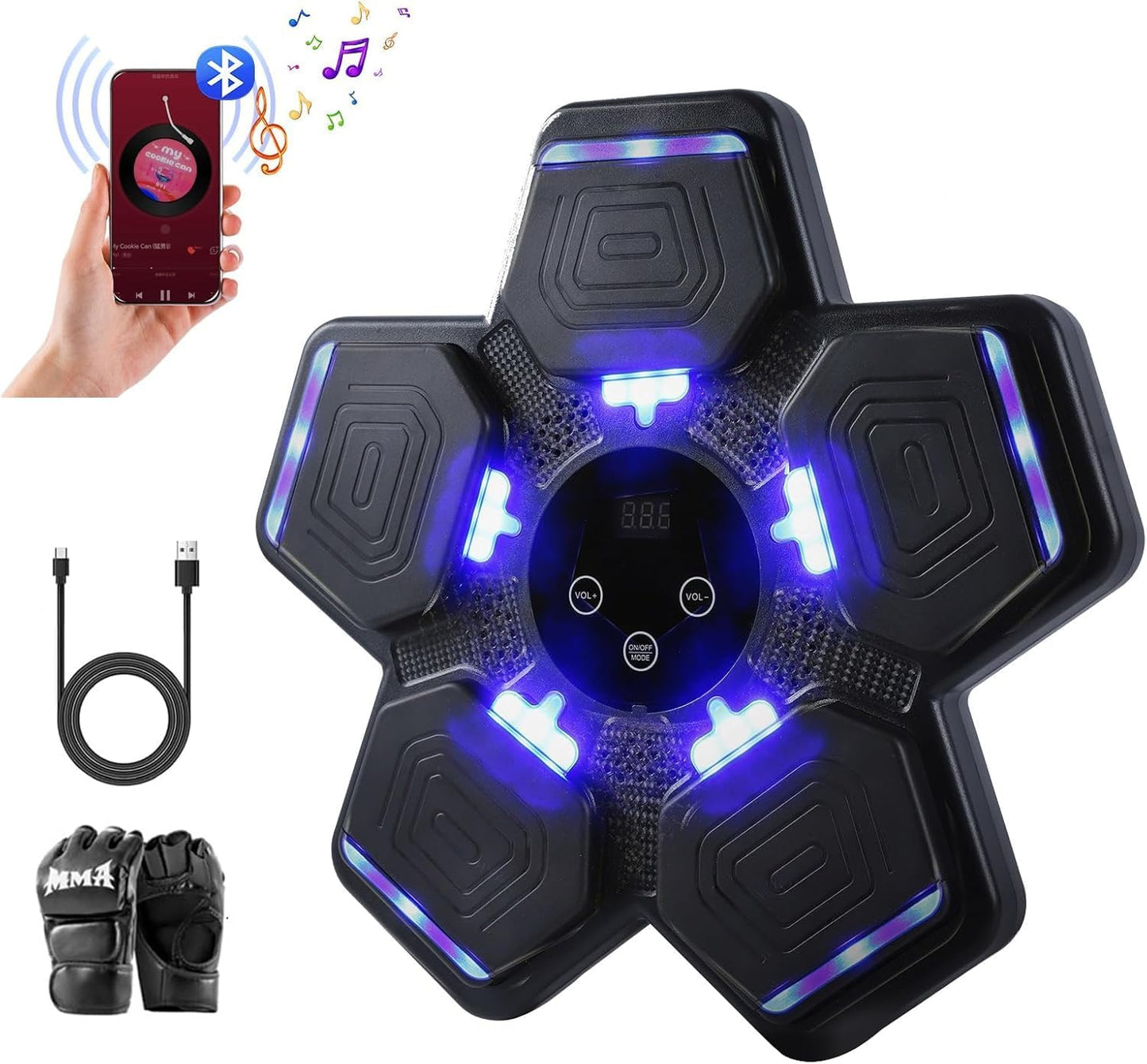 Bluetooth Kids Boxing Pad Set - Fun Fitness for Young Champs