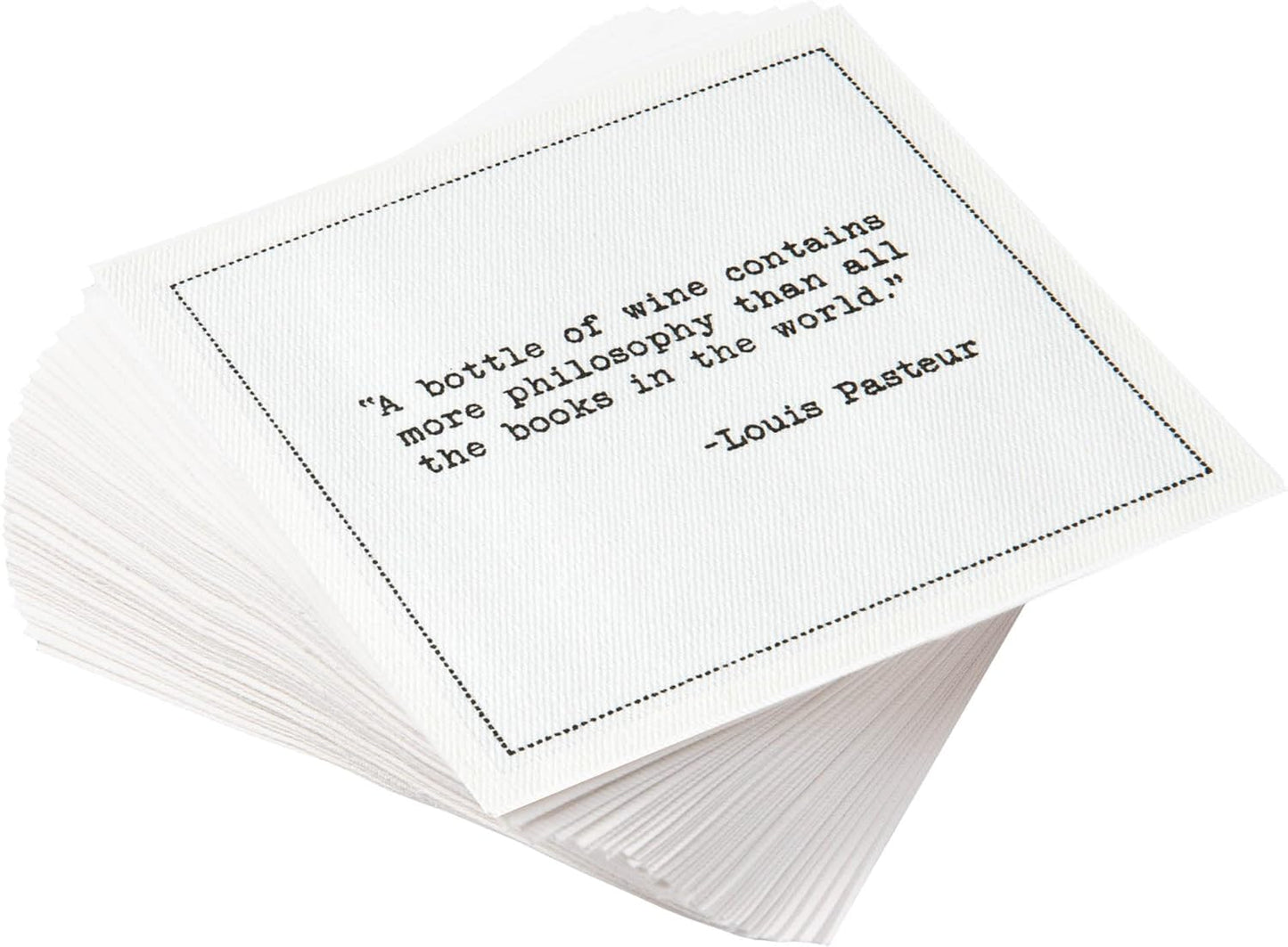 Funny Literary Bar Quotes Cocktail Napkins for Parties & Events